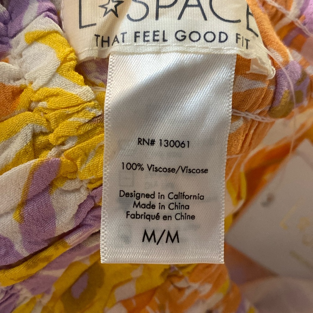 L*Space Oopsie Daisy‎ Printed Jax Skirt, Mini, Elastic Waist, Medium NWT - Picture 9 of 12